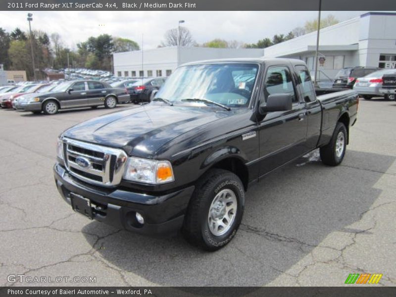 Black / Medium Dark Flint 2011 Ford Ranger XLT SuperCab 4x4