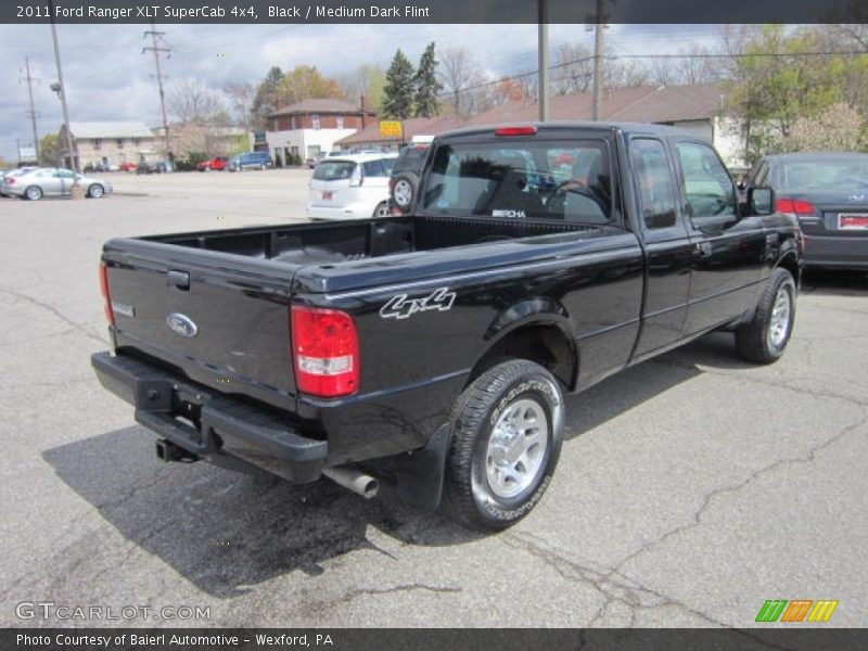 Black / Medium Dark Flint 2011 Ford Ranger XLT SuperCab 4x4