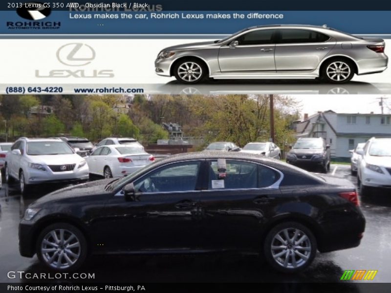 Obsidian Black / Black 2013 Lexus GS 350 AWD