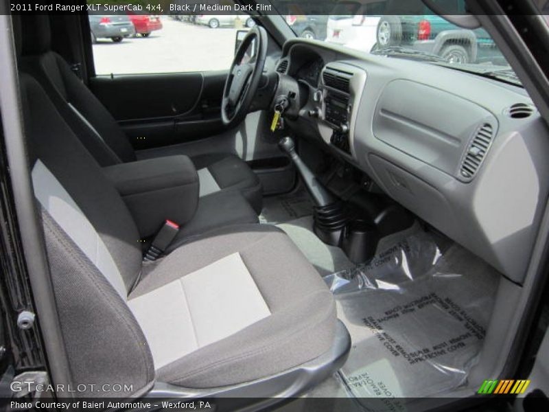 Black / Medium Dark Flint 2011 Ford Ranger XLT SuperCab 4x4