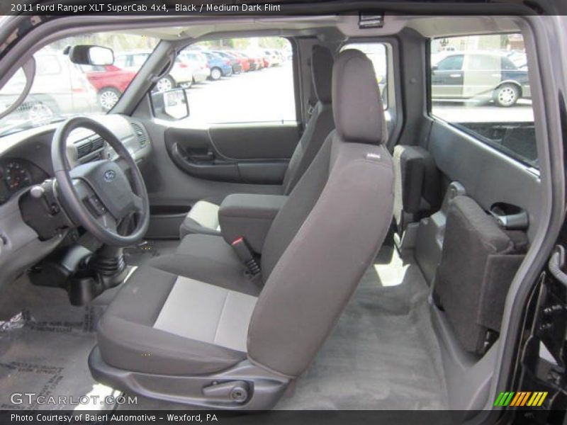 Black / Medium Dark Flint 2011 Ford Ranger XLT SuperCab 4x4