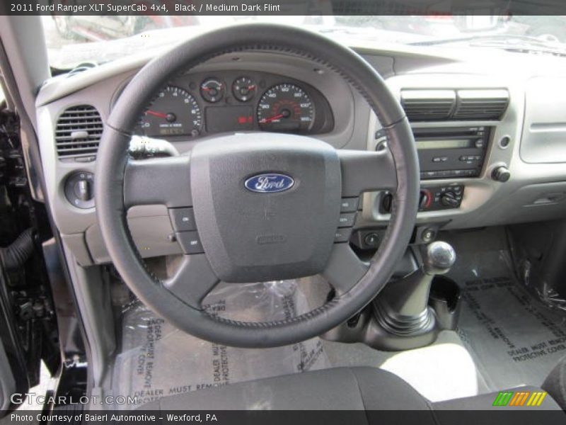 Black / Medium Dark Flint 2011 Ford Ranger XLT SuperCab 4x4