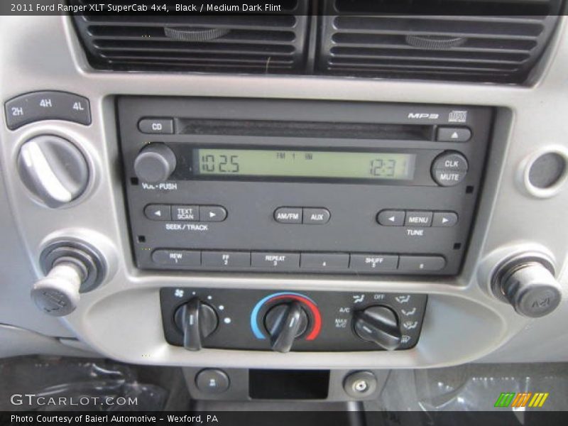 Black / Medium Dark Flint 2011 Ford Ranger XLT SuperCab 4x4