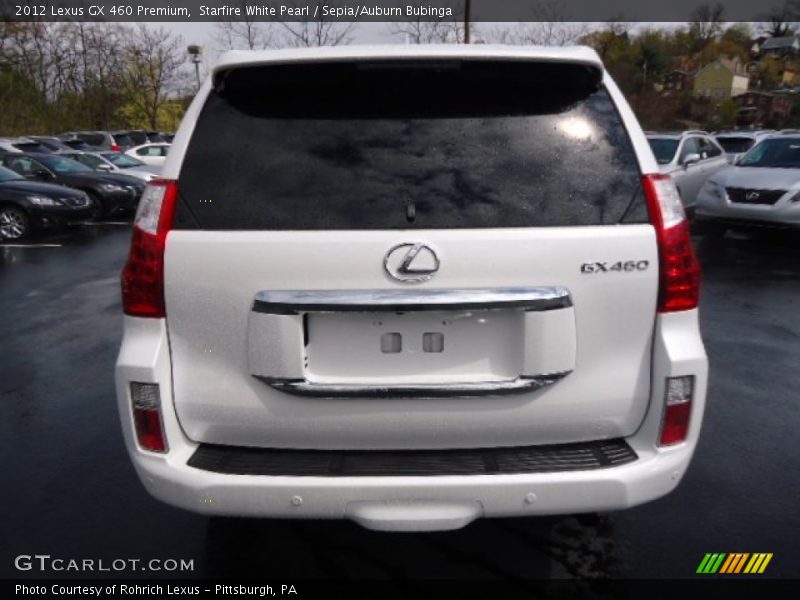 Starfire White Pearl / Sepia/Auburn Bubinga 2012 Lexus GX 460 Premium