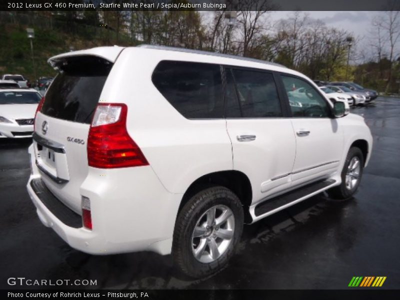 Starfire White Pearl / Sepia/Auburn Bubinga 2012 Lexus GX 460 Premium