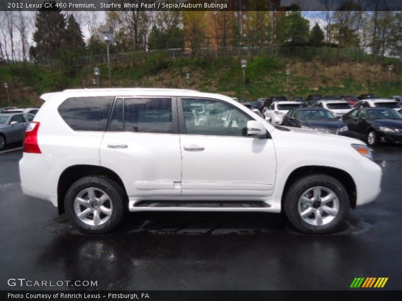 Starfire White Pearl / Sepia/Auburn Bubinga 2012 Lexus GX 460 Premium