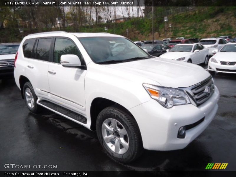 Starfire White Pearl / Sepia/Auburn Bubinga 2012 Lexus GX 460 Premium