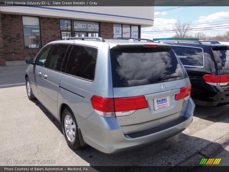 Slate Green Metallic / Gray 2008 Honda Odyssey EX-L