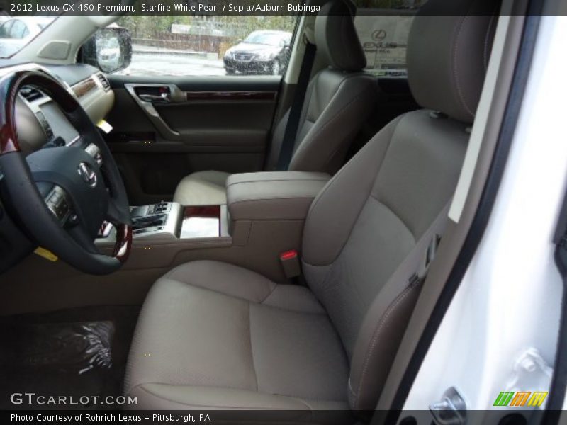 Starfire White Pearl / Sepia/Auburn Bubinga 2012 Lexus GX 460 Premium
