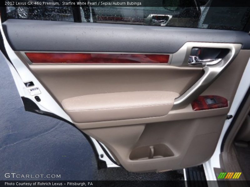 Starfire White Pearl / Sepia/Auburn Bubinga 2012 Lexus GX 460 Premium