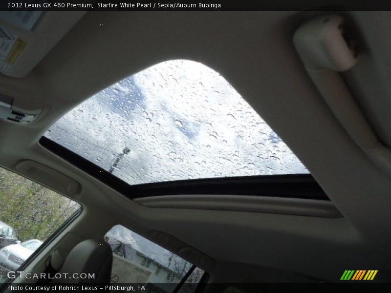 Starfire White Pearl / Sepia/Auburn Bubinga 2012 Lexus GX 460 Premium