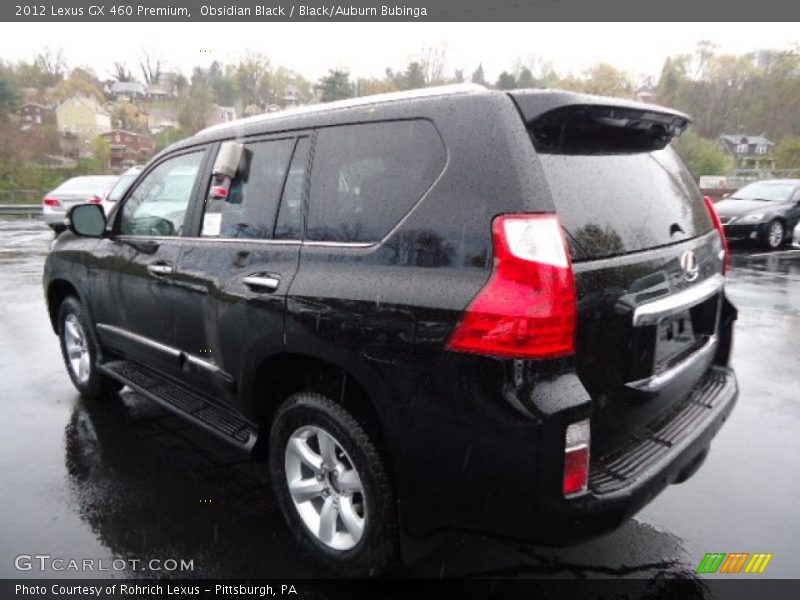Obsidian Black / Black/Auburn Bubinga 2012 Lexus GX 460 Premium