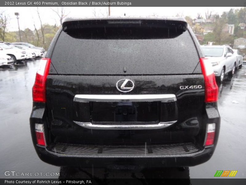 Obsidian Black / Black/Auburn Bubinga 2012 Lexus GX 460 Premium