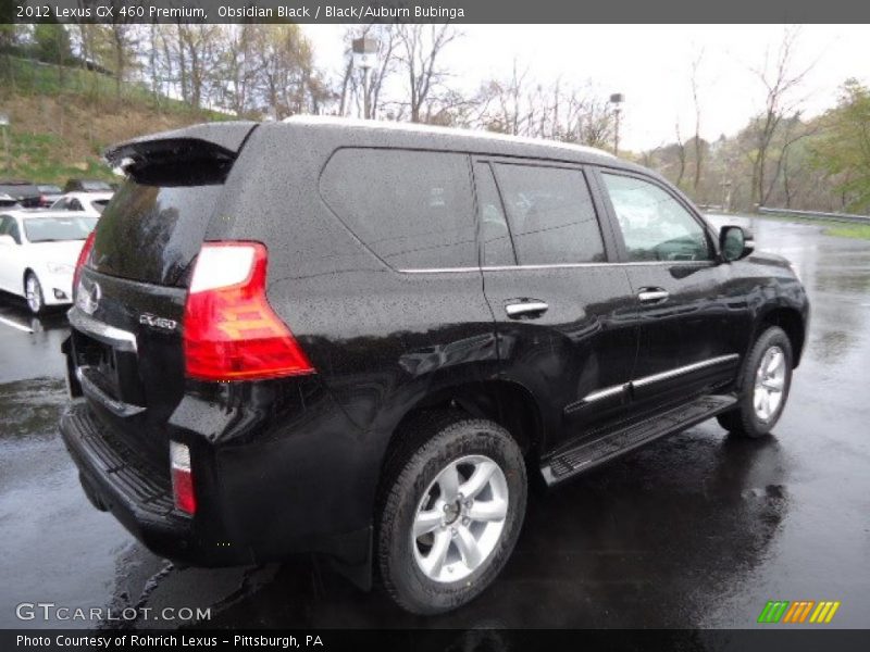 Obsidian Black / Black/Auburn Bubinga 2012 Lexus GX 460 Premium