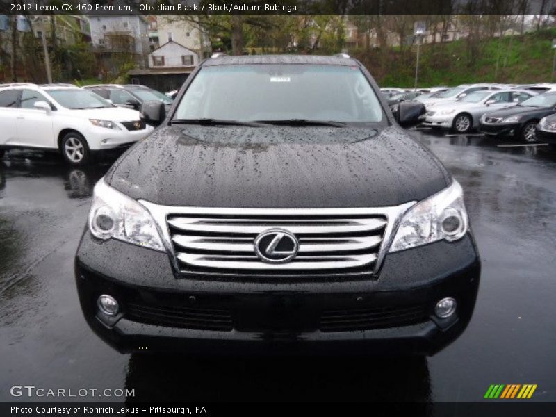 Obsidian Black / Black/Auburn Bubinga 2012 Lexus GX 460 Premium