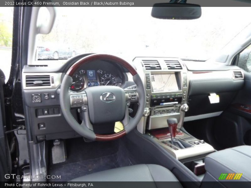 Obsidian Black / Black/Auburn Bubinga 2012 Lexus GX 460 Premium
