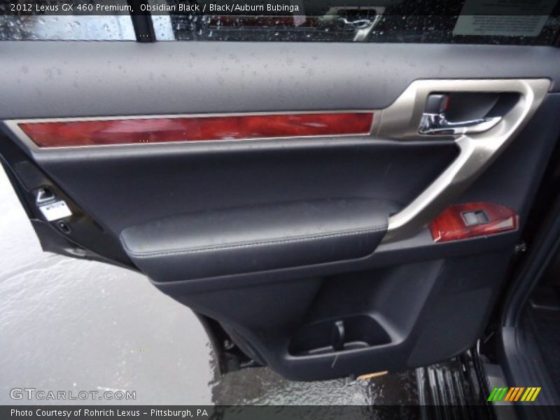 Obsidian Black / Black/Auburn Bubinga 2012 Lexus GX 460 Premium