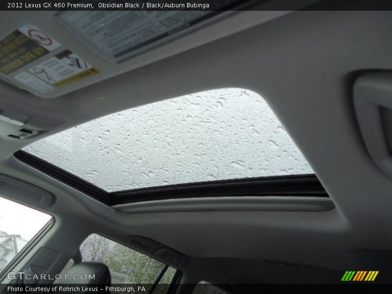 Obsidian Black / Black/Auburn Bubinga 2012 Lexus GX 460 Premium