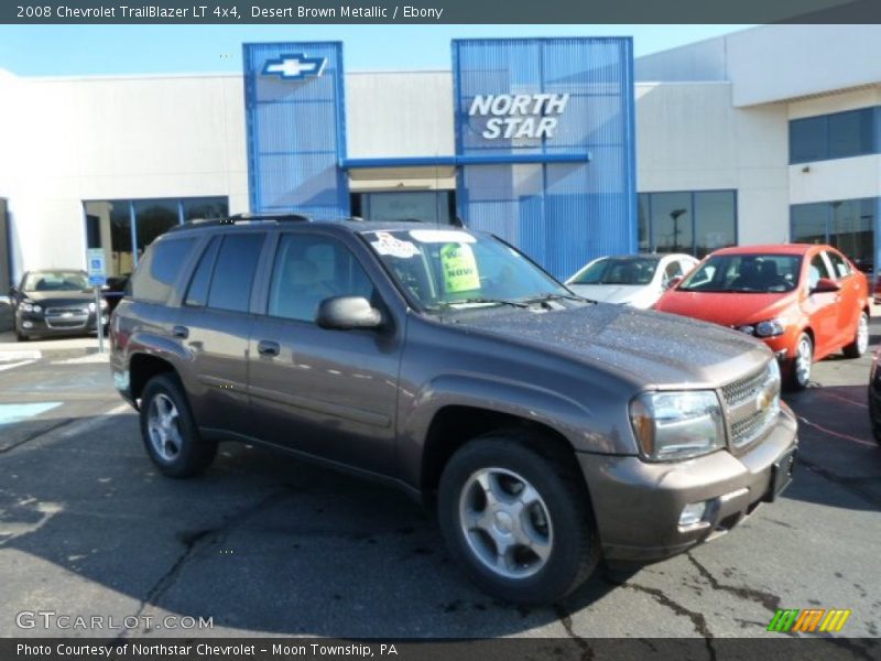 Desert Brown Metallic / Ebony 2008 Chevrolet TrailBlazer LT 4x4