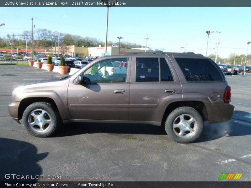 Desert Brown Metallic / Ebony 2008 Chevrolet TrailBlazer LT 4x4