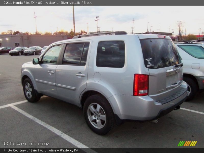 Alabaster Silver Metallic / Black 2011 Honda Pilot EX 4WD