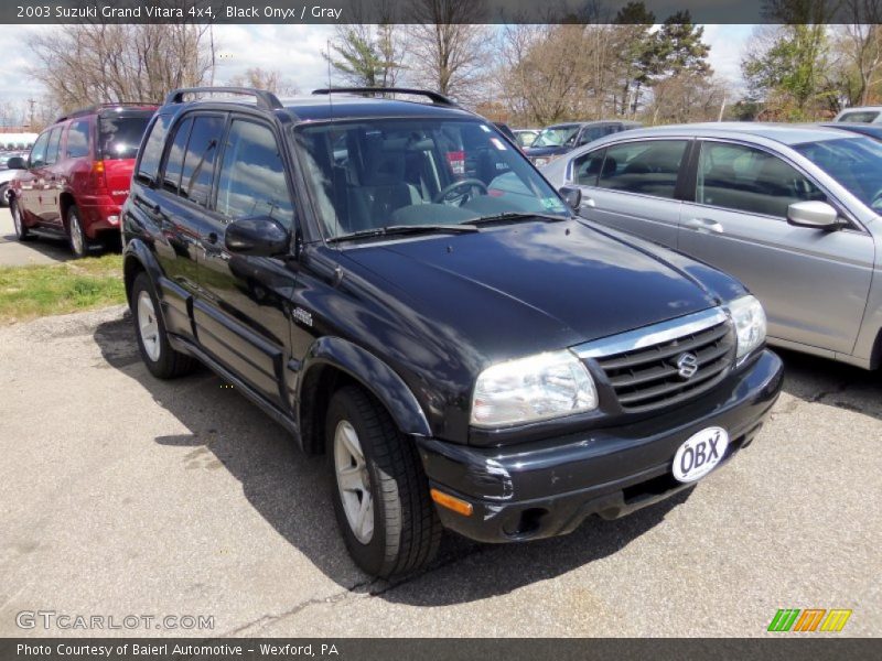 Black Onyx / Gray 2003 Suzuki Grand Vitara 4x4