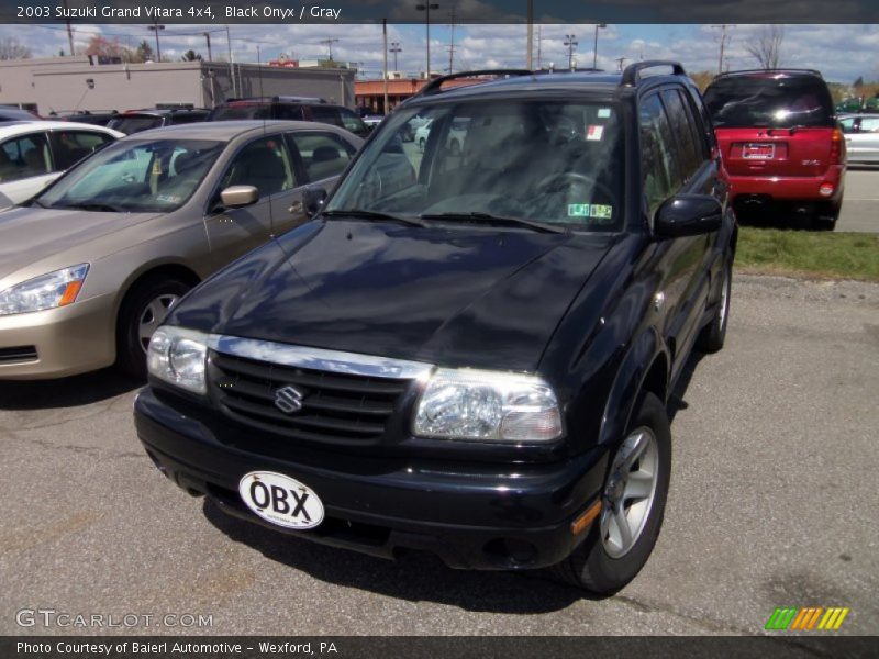 Black Onyx / Gray 2003 Suzuki Grand Vitara 4x4