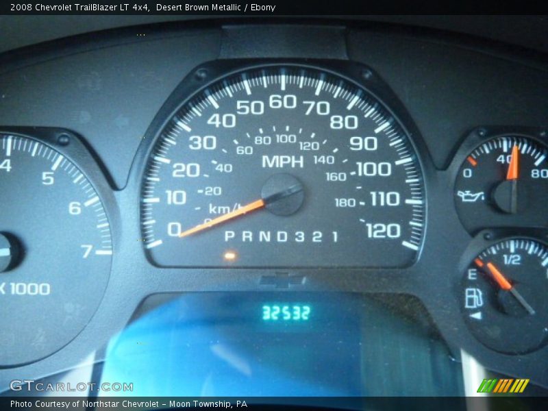 Desert Brown Metallic / Ebony 2008 Chevrolet TrailBlazer LT 4x4