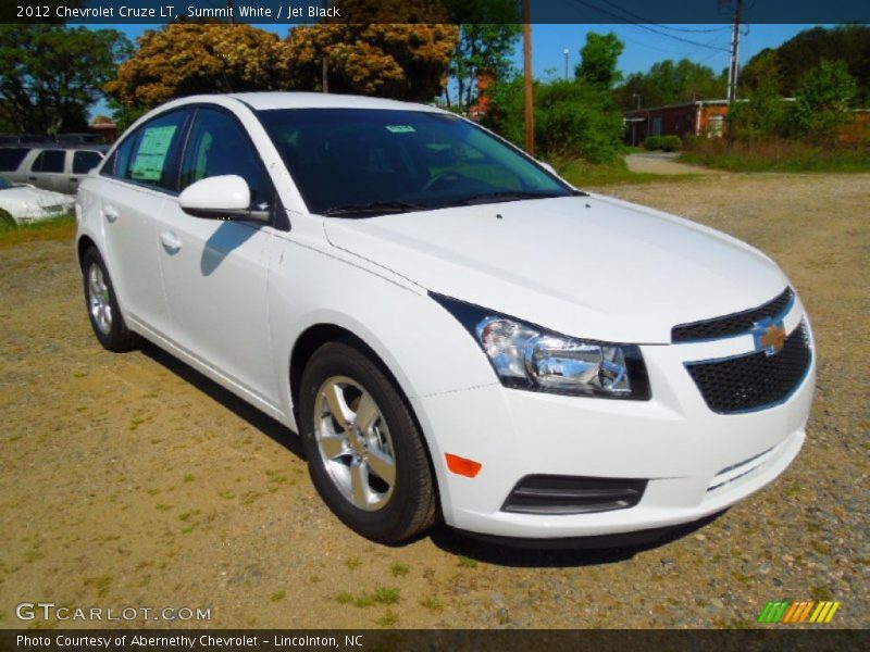 Summit White / Jet Black 2012 Chevrolet Cruze LT
