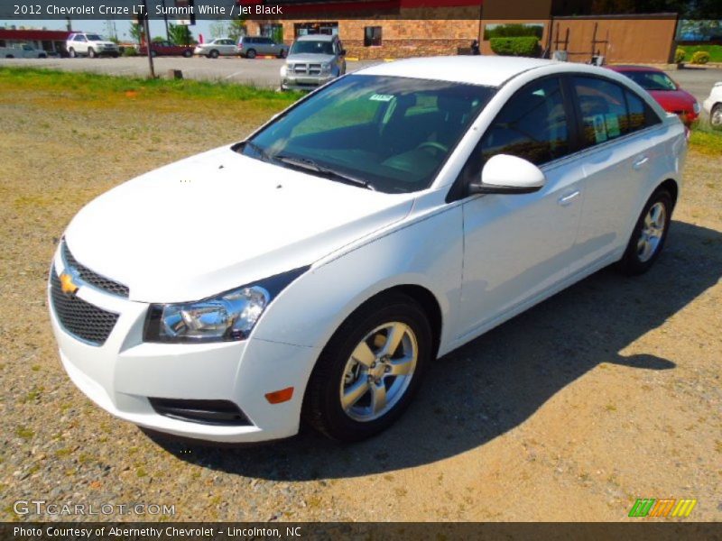 Summit White / Jet Black 2012 Chevrolet Cruze LT