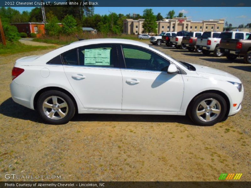 Summit White / Jet Black 2012 Chevrolet Cruze LT