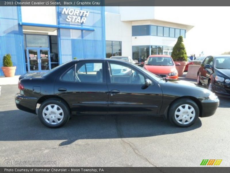 Black / Graphite Gray 2003 Chevrolet Cavalier LS Sedan