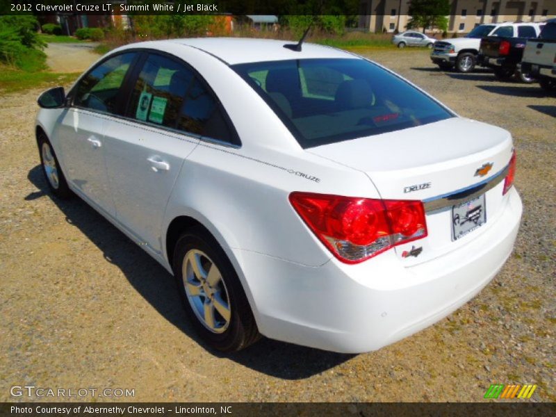 Summit White / Jet Black 2012 Chevrolet Cruze LT