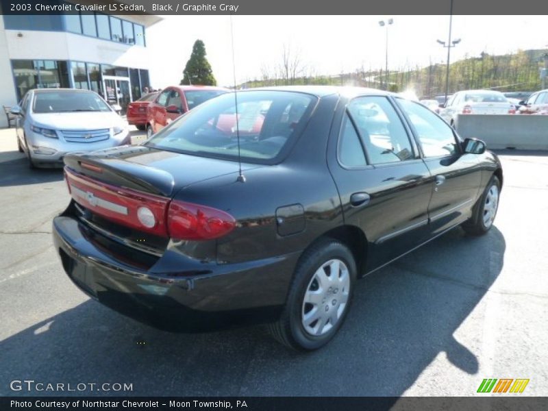 Black / Graphite Gray 2003 Chevrolet Cavalier LS Sedan