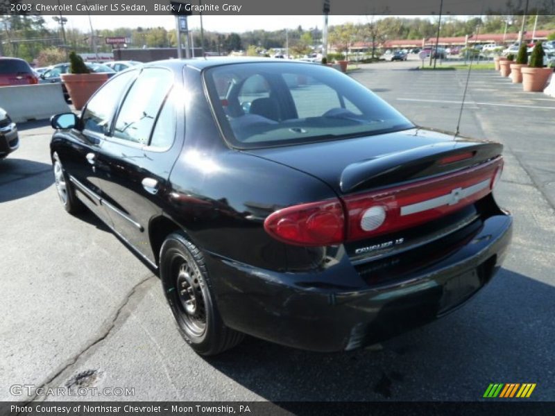 Black / Graphite Gray 2003 Chevrolet Cavalier LS Sedan