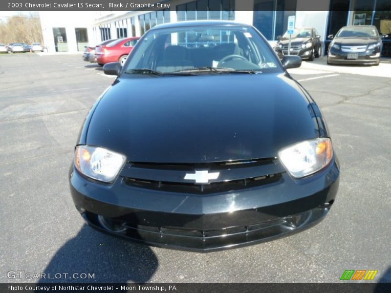 Black / Graphite Gray 2003 Chevrolet Cavalier LS Sedan