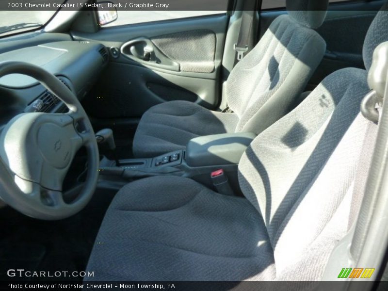 Black / Graphite Gray 2003 Chevrolet Cavalier LS Sedan
