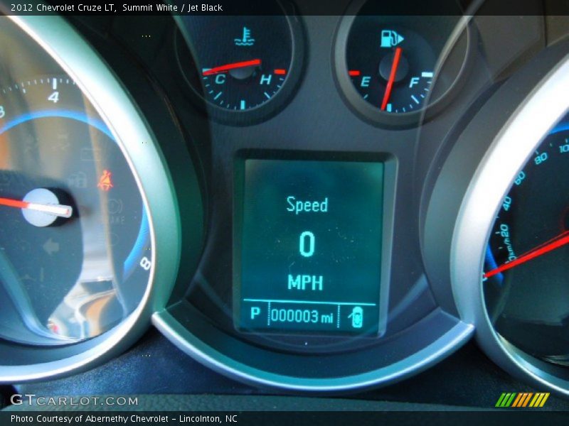 Summit White / Jet Black 2012 Chevrolet Cruze LT
