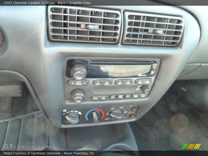 Black / Graphite Gray 2003 Chevrolet Cavalier LS Sedan