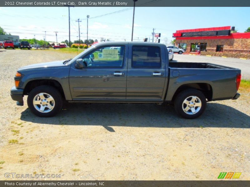 Dark Gray Metallic / Ebony 2012 Chevrolet Colorado LT Crew Cab