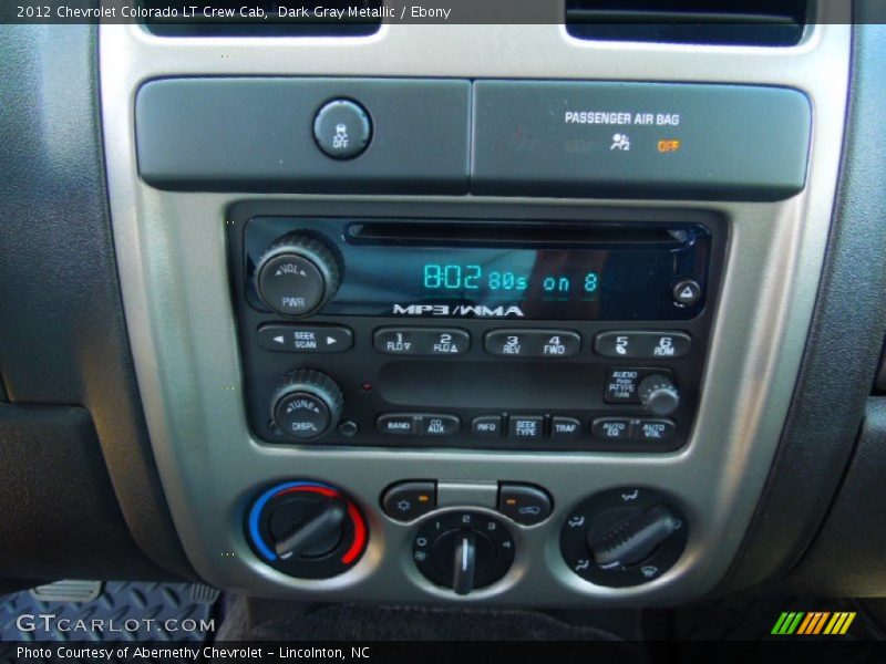 Dark Gray Metallic / Ebony 2012 Chevrolet Colorado LT Crew Cab