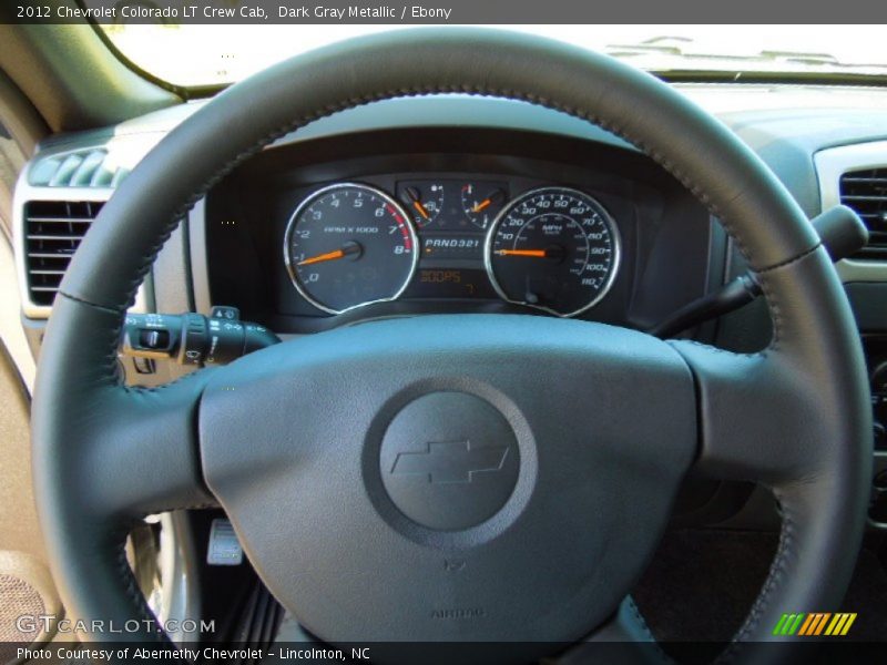 Dark Gray Metallic / Ebony 2012 Chevrolet Colorado LT Crew Cab