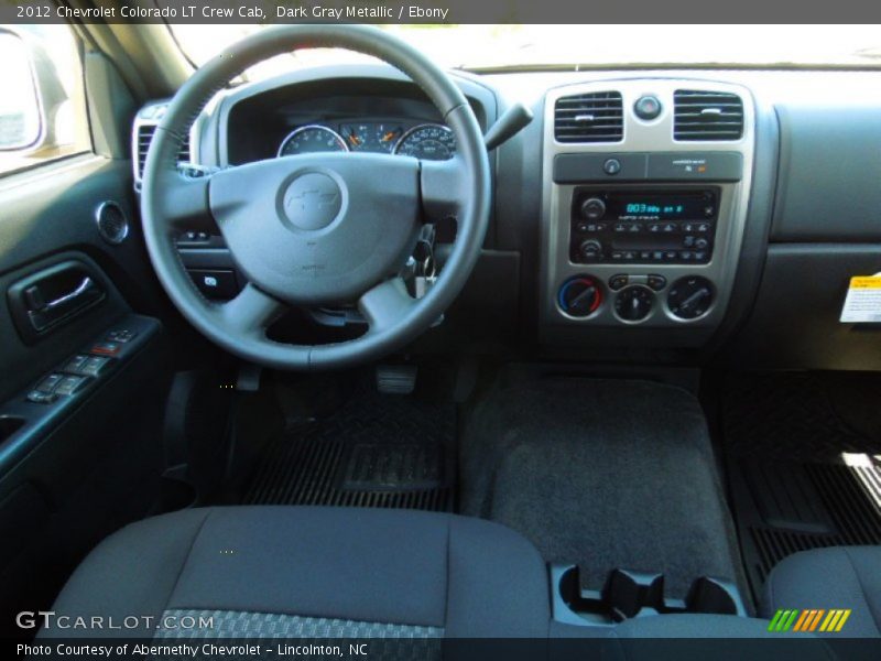 Dark Gray Metallic / Ebony 2012 Chevrolet Colorado LT Crew Cab