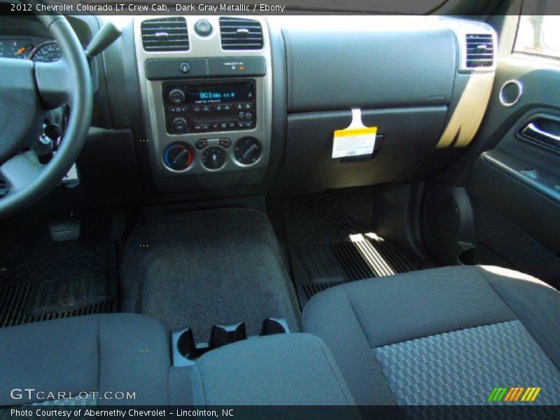 Dark Gray Metallic / Ebony 2012 Chevrolet Colorado LT Crew Cab