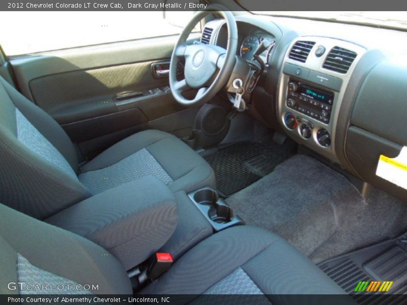 Dark Gray Metallic / Ebony 2012 Chevrolet Colorado LT Crew Cab