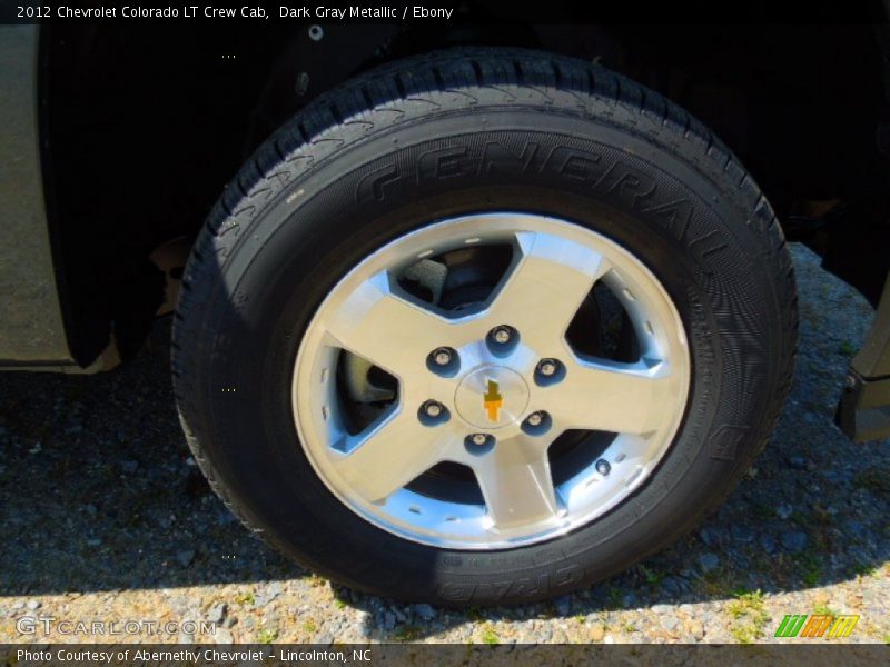 Dark Gray Metallic / Ebony 2012 Chevrolet Colorado LT Crew Cab