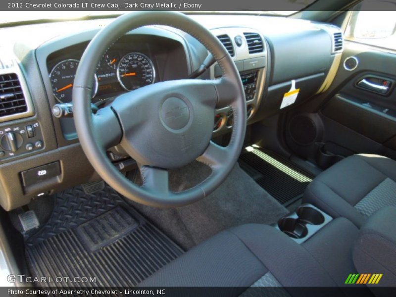 Ebony Interior - 2012 Colorado LT Crew Cab 