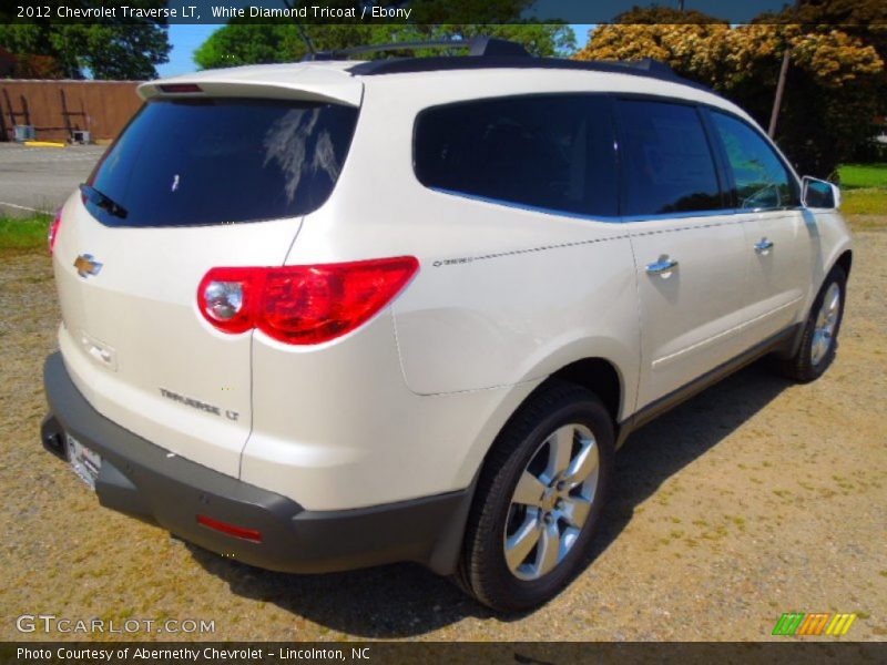 White Diamond Tricoat / Ebony 2012 Chevrolet Traverse LT