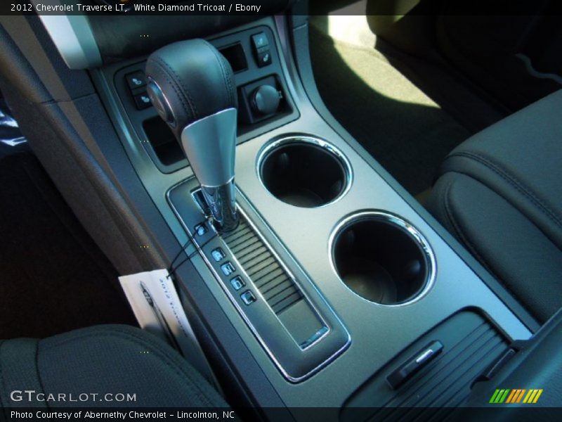 White Diamond Tricoat / Ebony 2012 Chevrolet Traverse LT
