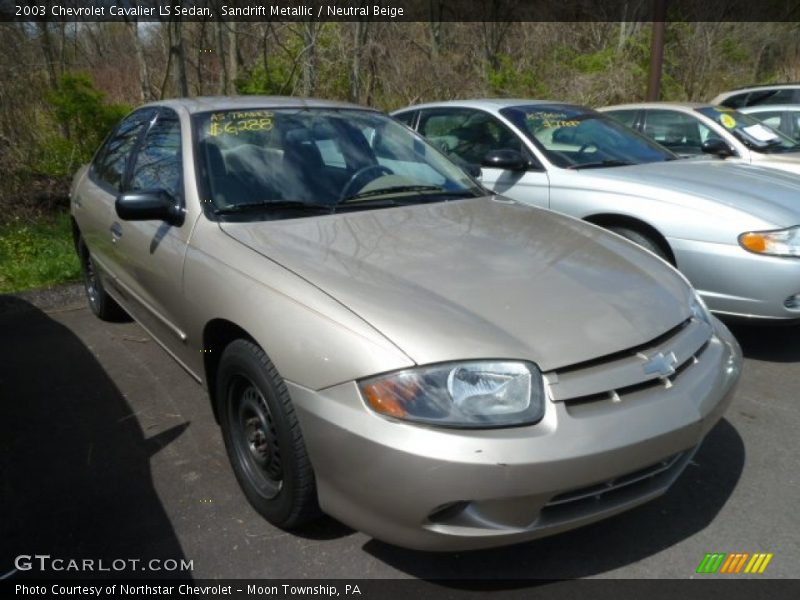 Sandrift Metallic / Neutral Beige 2003 Chevrolet Cavalier LS Sedan